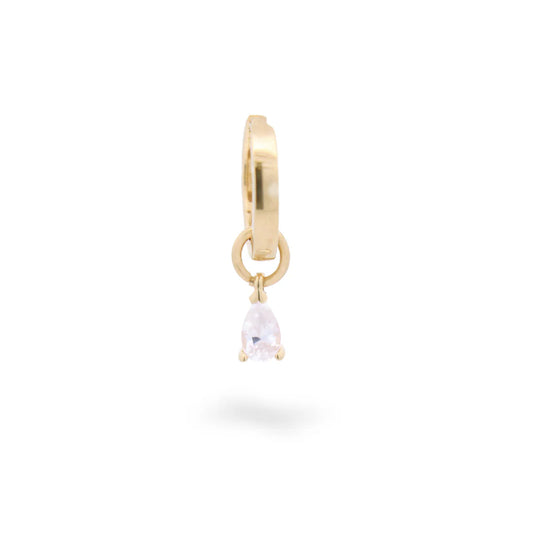 Mono orecchino cerchio Rue Des Mille argento 925 color oro R.ORZ026M6AU