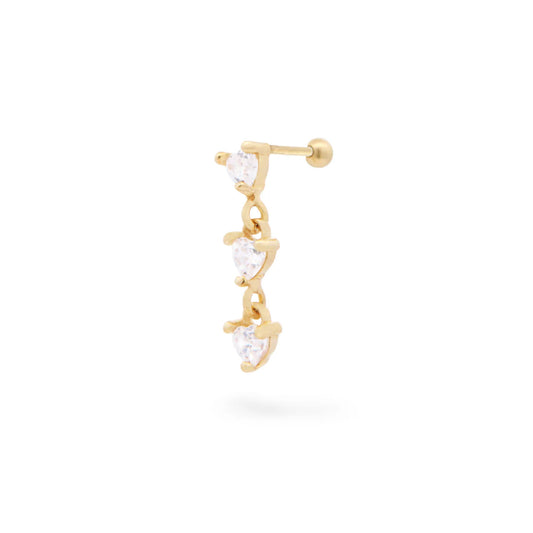 Helix Rue Des Mille argento 925 oro con zirconi cuori R.PRZ026M2AU