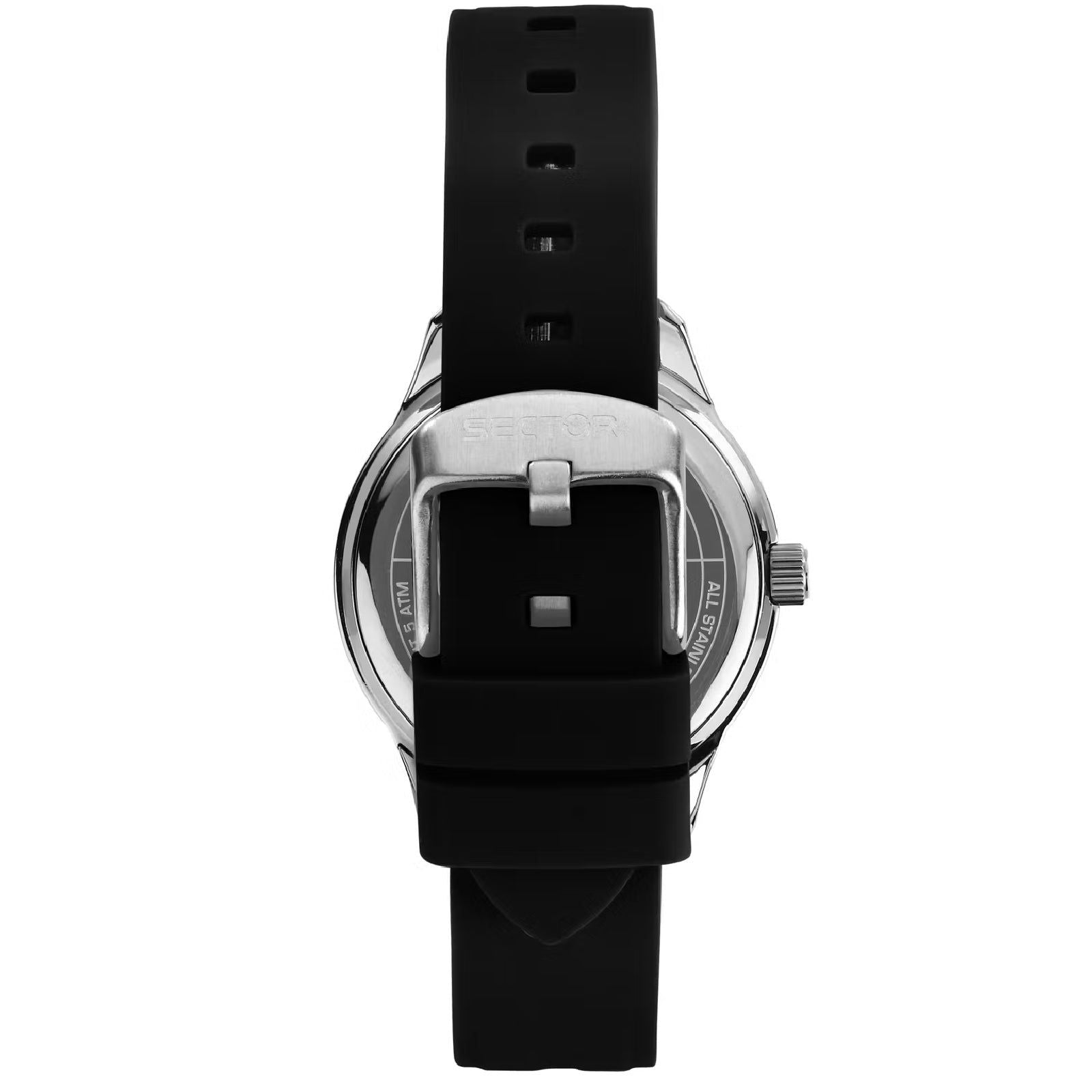 Orologio uomo Sector 270 in acciaio e plastica nera 37mm R3251578014-3