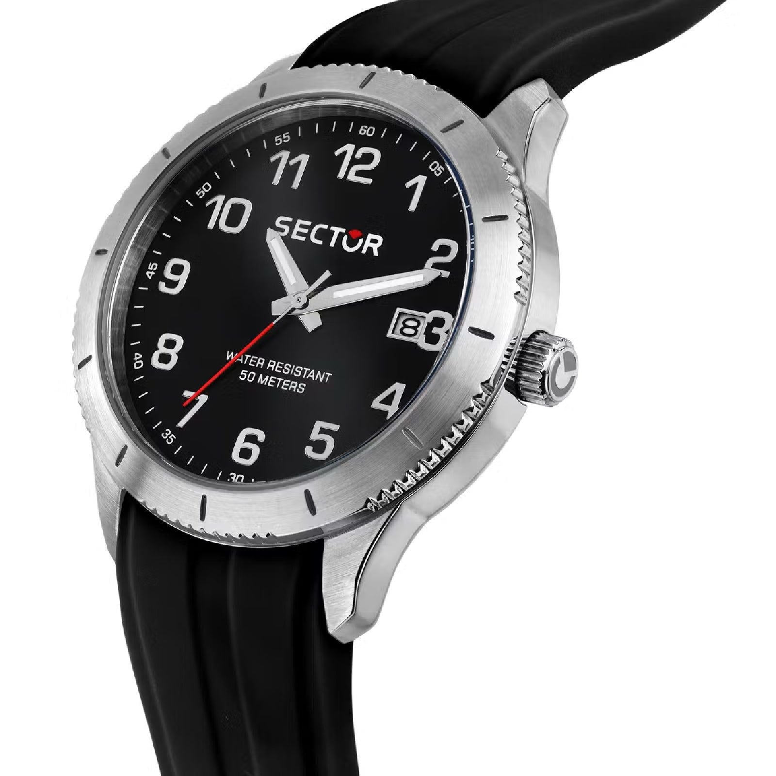 Orologio uomo Sector 270 in acciaio e plastica nera 37mm JOY Gioielli