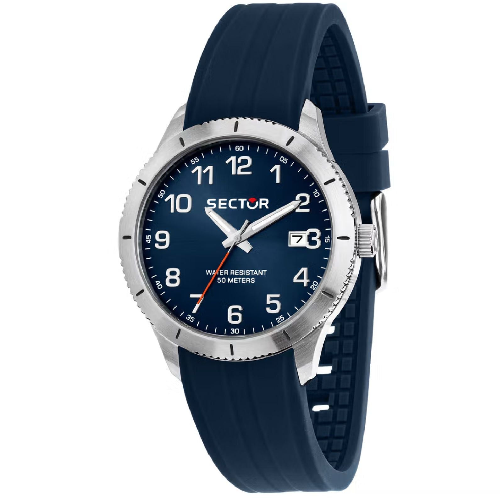 Orologio uomo Sector 270 in acciaio e plastica blu 37mm R3251578015-1