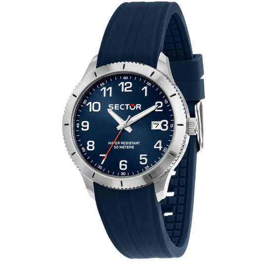 Orologio uomo Sector 270 in acciaio e plastica blu 37mm R3251578015-1
