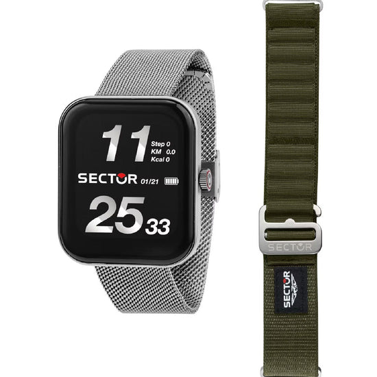 Smartwatch Sector S 03 pro-light unisex cassa 38,5 x 45,5mm e doppio cinturino R3253171502-1