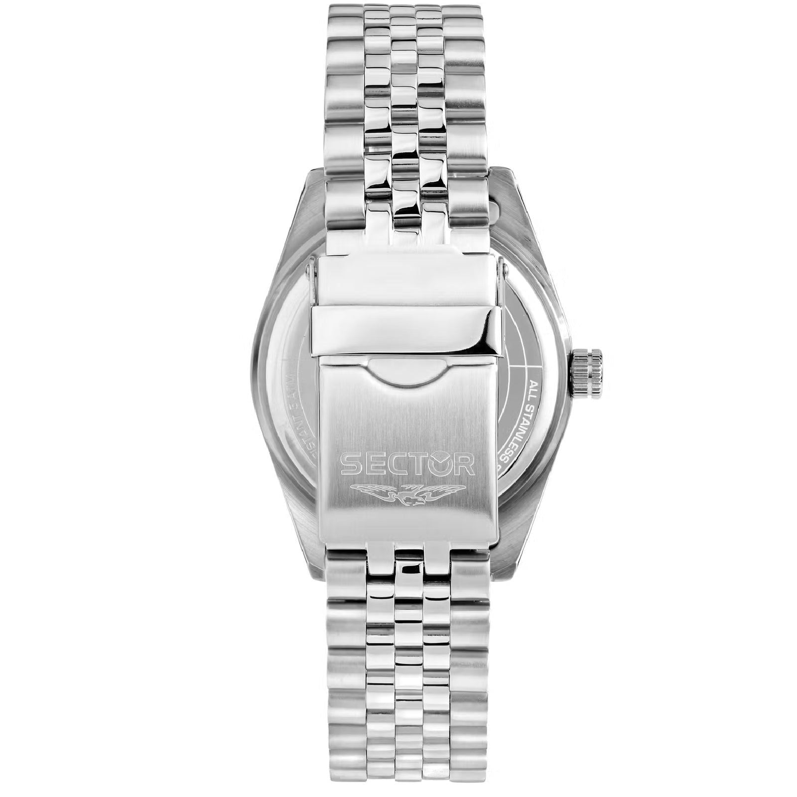 Orologio solo tempo uomo Sector 240 acciaio e argento maglie piccole 41 mm R3253240014-3
