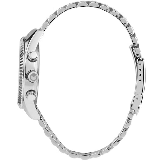Orologio crono uomo Sector 240 acciaio e nero maglie piccole 41 mm R3273640001-2