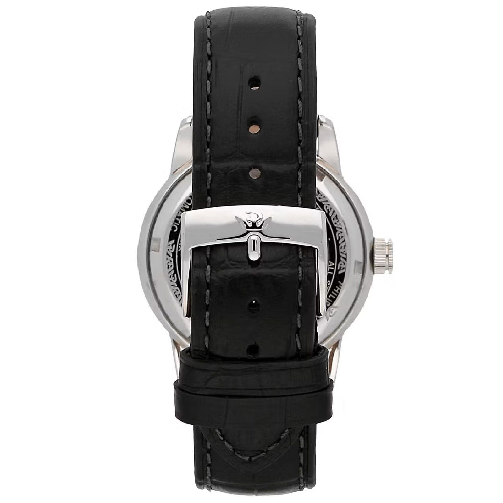 Orologio solo tempo uomo Philip Watch Anniversary in acciaio e pelle nera 40mm R8251150010-2