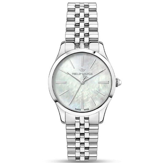 Orologio solo tempo donna Philip Watch Grace Classic in acciaio e madreperla 32mm R8253208521-1