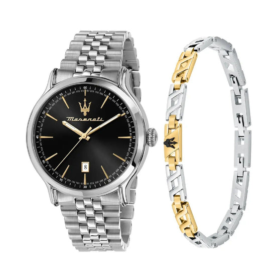 Cofanetto uomo orologio e bracciale Maserati Successo acciaio 42mm R8853118029-1