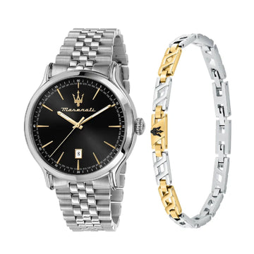 Cofanetto uomo orologio e bracciale Maserati Successo acciaio 42mm R8853118029-1