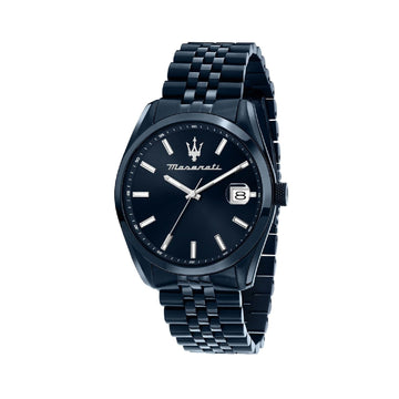 Orologio solo tempo Maserati Attrazione uomo cassa 43mm acciaio pvd blu R8853151016-1