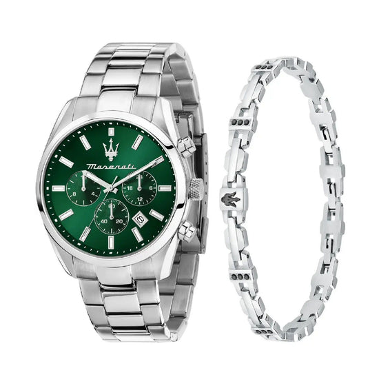 Cofanetto uomo orologio e bracciale Maserati Attrazione acciaio 43mm R8853151017-1