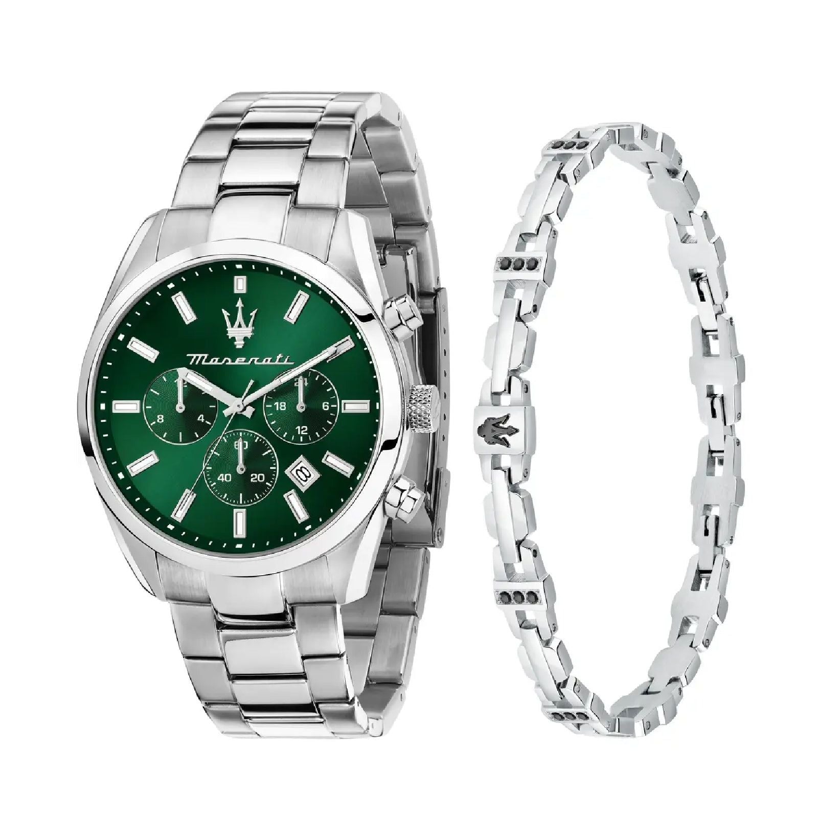 Cofanetto uomo orologio e bracciale Maserati Attrazione acciaio 43mm R8853151017-1