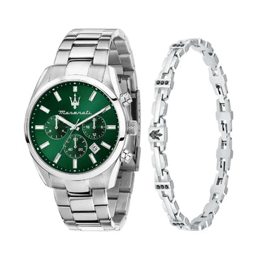 Cofanetto uomo orologio e bracciale Maserati Attrazione acciaio 43mm R8853151017-1