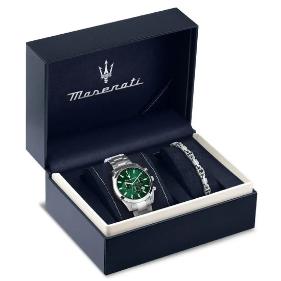 Cofanetto uomo orologio e bracciale Maserati Attrazione acciaio 43mm R8853151017-4