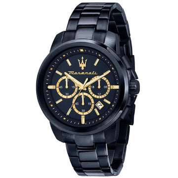 Orologio crono uomo Maserati Successo Blue Edition acciaio blu 44m R8873621040-1
