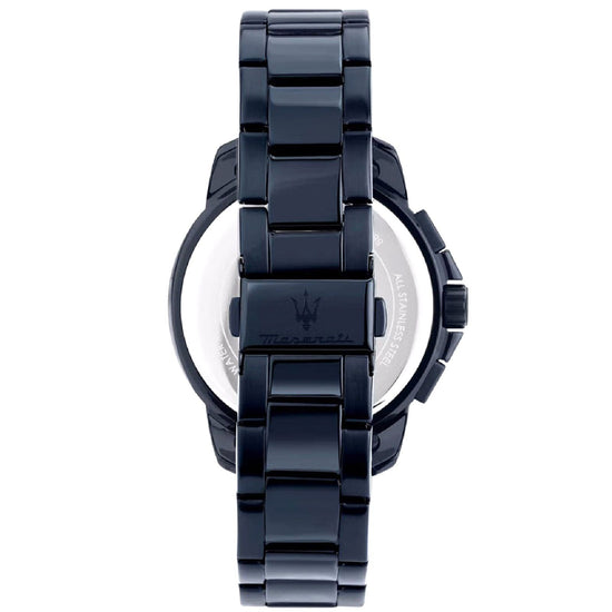 Orologio crono uomo Maserati Successo Blue Edition acciaio blu 44m R8873621040-3