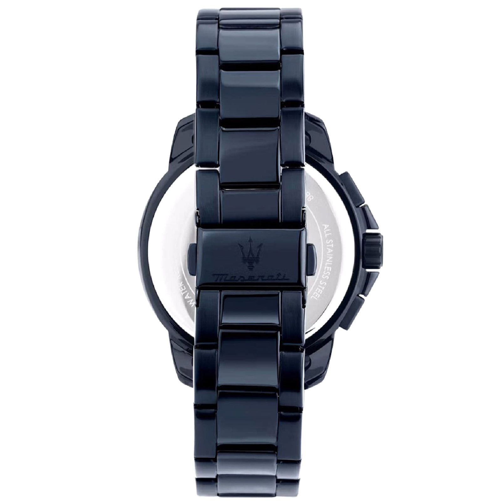 Orologio crono uomo Maserati Successo Blue Edition acciaio blu 44m R8873621040-3