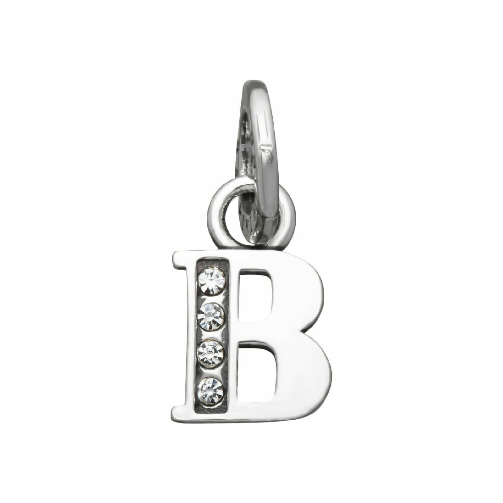 Charm Giovanni Raspini Mini argento con lettera B e zirconi MISURA UNICA