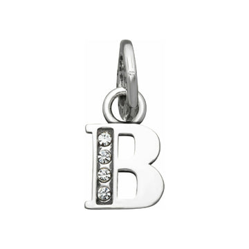 Charm Giovanni Raspini Mini argento con lettera B e zirconi MISURA UNICA