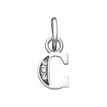Charm Giovanni Raspini Mini argento con lettera C e zirconi MISURA UNICA