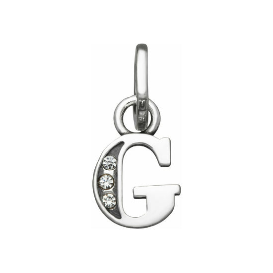 Charm Giovanni Raspini Mini argento con lettera G e zirconi MISURA UNICA