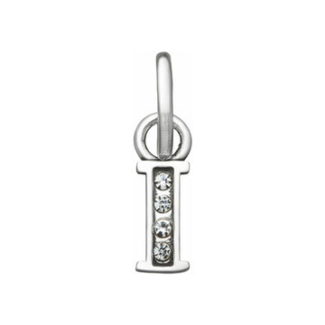 Charm Giovanni Raspini Mini argento con lettera I e zirconi MISURA UNICA