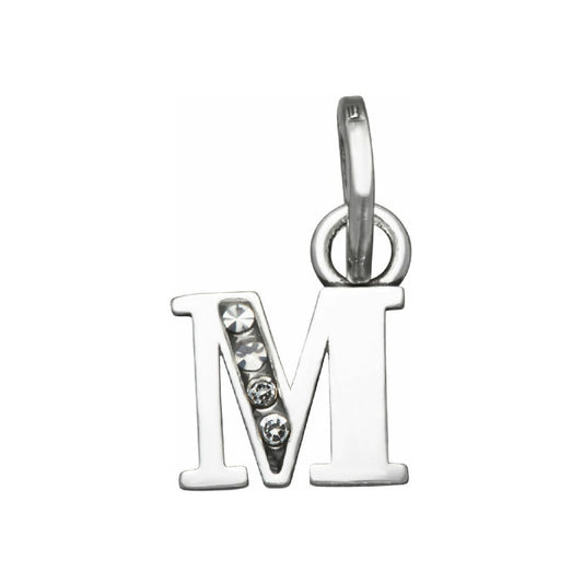 Charm Giovanni Raspini Mini argento con lettera M e zirconi MISURA UNICA