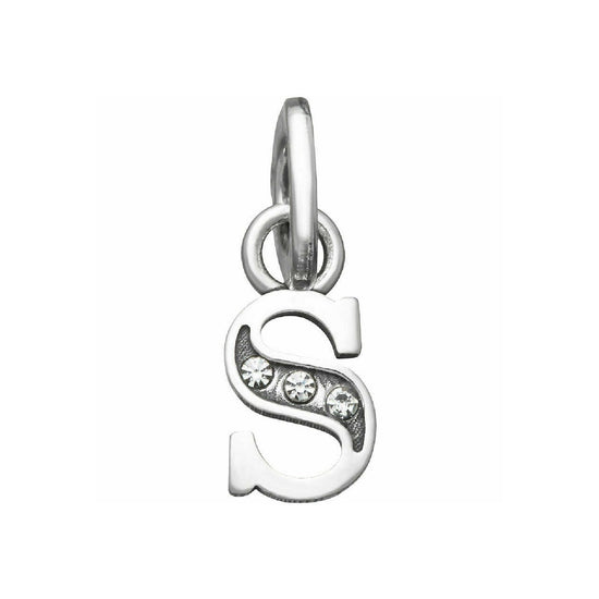 Charm Giovanni Raspini Mini argento con lettera S e zirconi MISURA UNICA