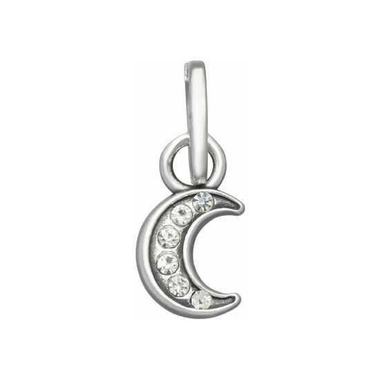 Charm Giovanni Raspini Mini argento con luna e zirconi MISURA UNICA