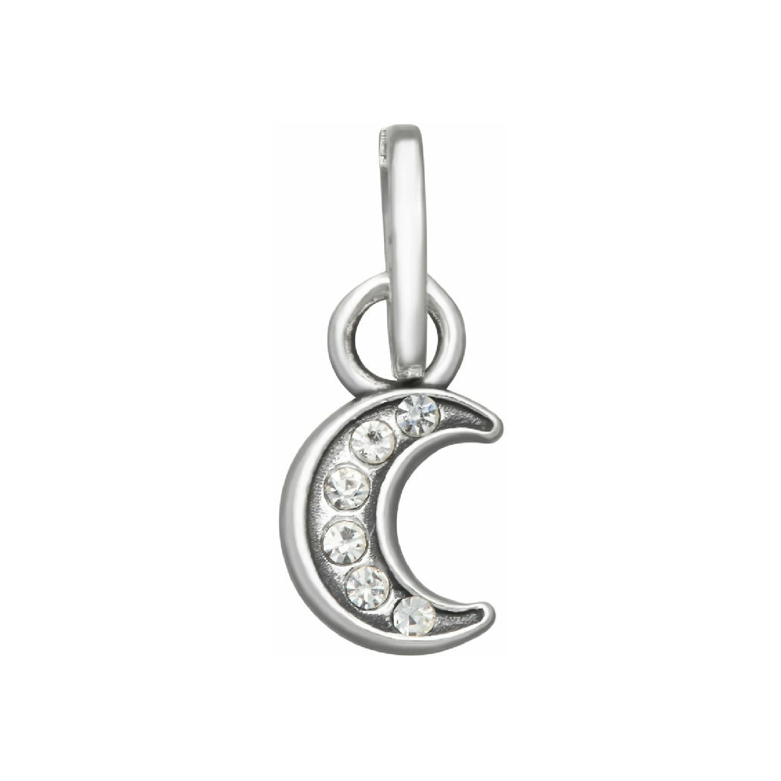 Charm Giovanni Raspini Mini argento con luna e zirconi MISURA UNICA