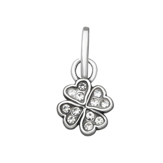 Charm Giovanni Raspini Mini in argento con quadrifoglio MISURA UNICA