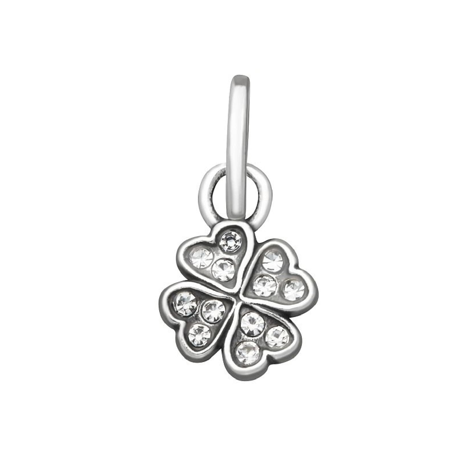 Charm Giovanni Raspini Mini in argento con quadrifoglio MISURA UNICA