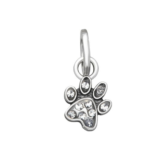 Charm Giovanni Raspini Mini in argento con zampa e zirconi MISURA UNICA