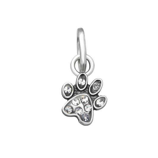 Charm Giovanni Raspini Mini in argento con zampa e zirconi MISURA UNICA