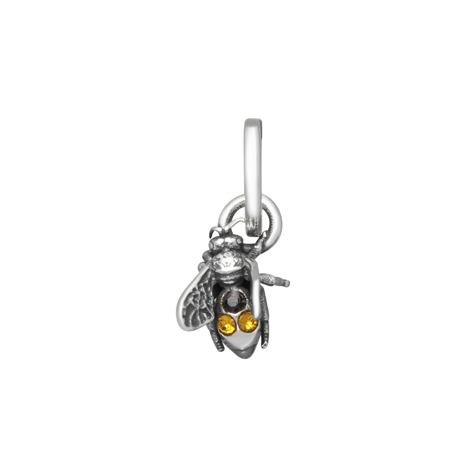 Charm Giovanni Raspini Mini in argento con ape e zirconi gialli MISURA UNICA