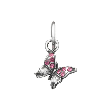 Charm Giovanni Raspini Mini in argento con farfalla rosa MISURA UNICA