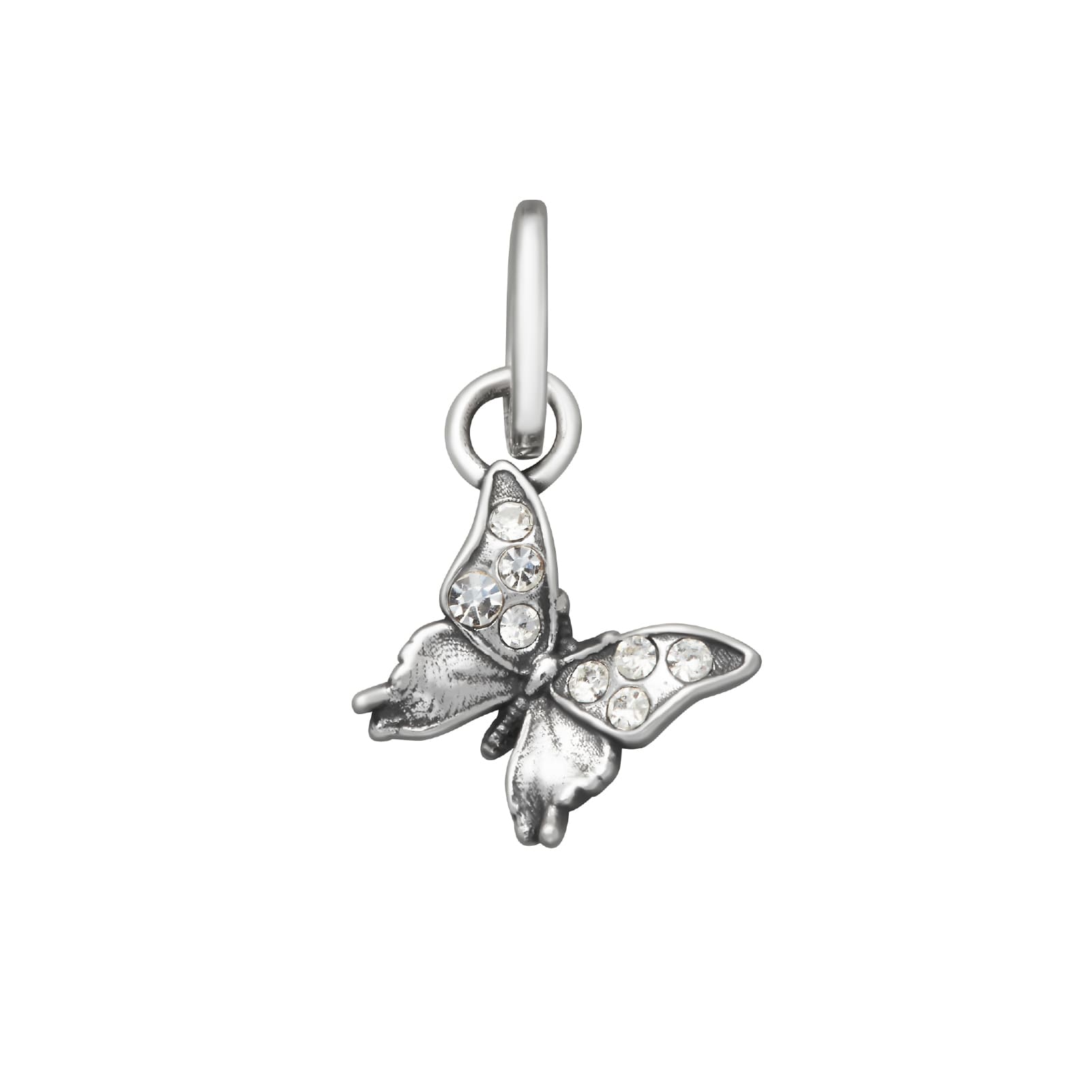 Charm Giovanni Raspini Mini in argento con farfalla e zirconi MISURA UNICA