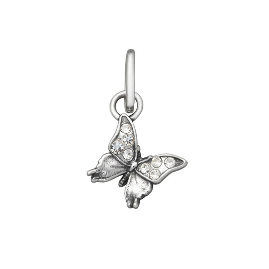 Charm Giovanni Raspini Mini in argento con farfalla e zirconi MISURA UNICA