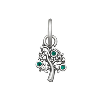 Charm Giovanni Raspini Mini in argento albero della vita verde MISURA UNICA