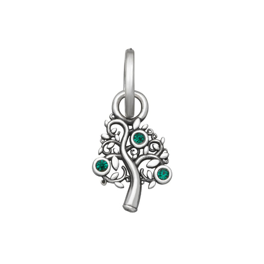 Charm Giovanni Raspini Mini in argento albero della vita verde MISURA UNICA