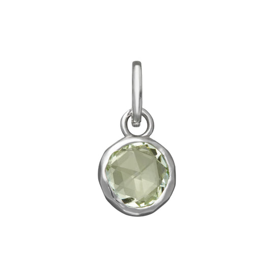 Charm Giovanni Raspini Mini in argento con zircone verde lime MISURA UNICA