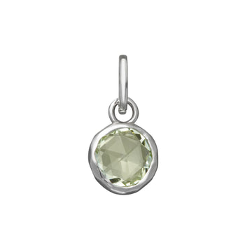 Charm Giovanni Raspini Mini in argento con zircone verde lime MISURA UNICA