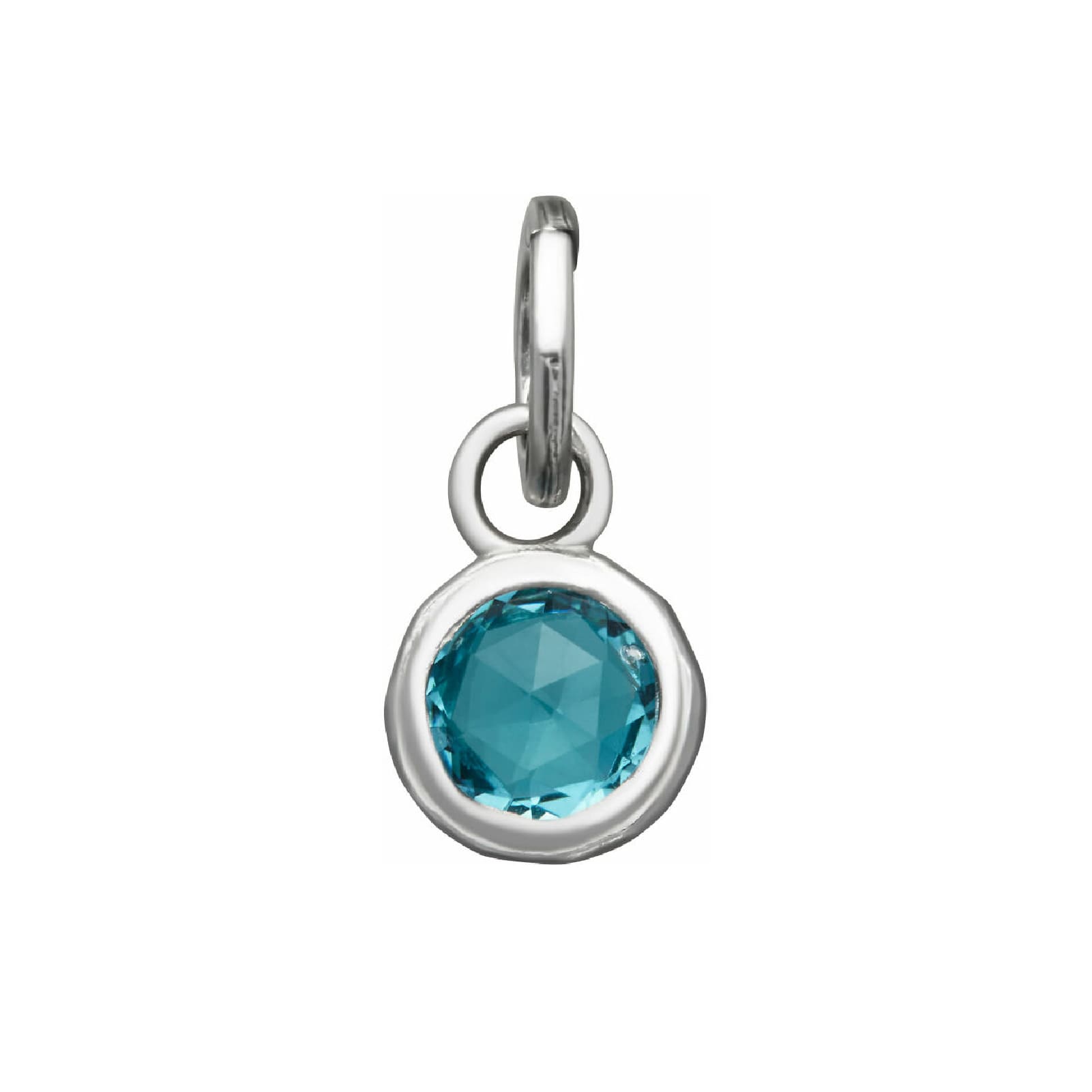 Charm Giovanni Raspini Mini in argento zircone azzurro piccolo MISURA UNICA