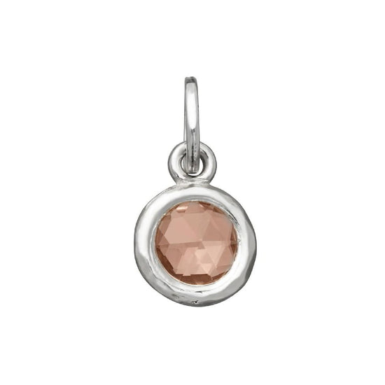 Charm Giovanni Raspini Mini in argento zircone cipria piccolo MISURA UNICA