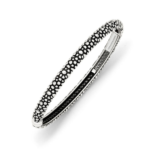 Bracciale rigido Giovanni Raspini in argento e decoro Perlage Rigido