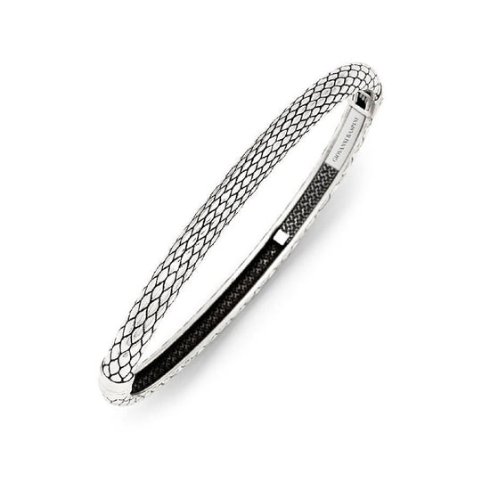Bracciale rigido Giovanni Raspini in argento e decoro Texture Rigido