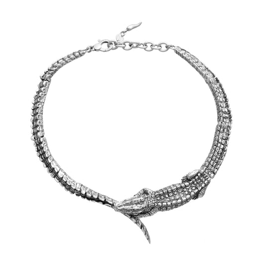 Collana da donna Giovanni Raspini in argento coccodrillo MISURA UNICA