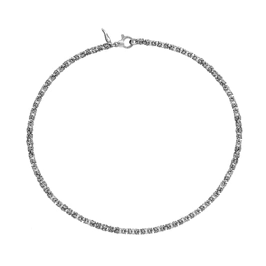 Collana donna Giovanni Raspini argento catena bizantina MISURA UNICA