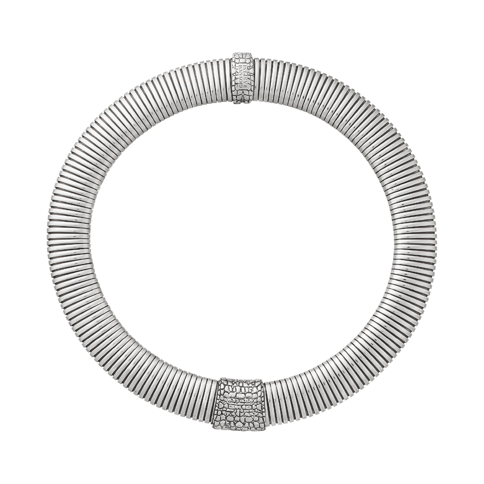 Collana Giovanni Raspini argento con decoro coccodrillo