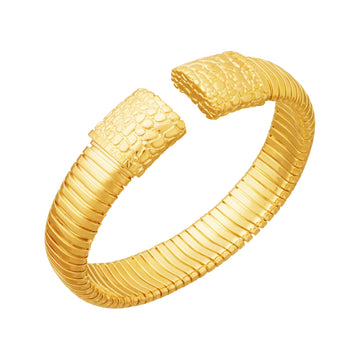 Bracciale Giovanni Raspini argento oro texture coccodrillo